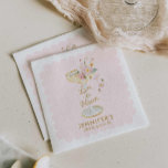 Guardanapo De Papel Amor com Chá de panela Rosa Blush<br><div class="desc">Traga um toque para o seu chá de panela do tema Amor em Bloom com estes Napkins Personalizados. Apresentando um lindo design floral cor-de-rosa,  eles são perfeitos para sua celebração. Itens correspondentes na nossa loja,  Design do Partido Cava.</div>