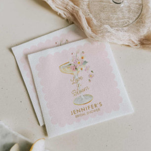 Guardanapo De Papel Amor com Chá de panela Rosa Blush