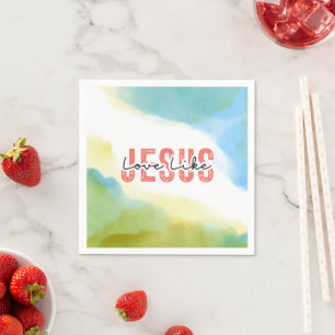Guardanapo De Papel Amor Como Jesus Citação Cristã Inspiradora