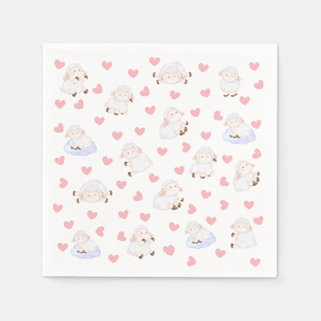 Guardanapo De Papel Amor de ovelha (Frente)
