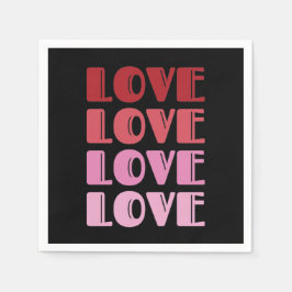 Guardanapo De Papel Amor Dia de os namorados De Texto Repetitivo Eu Te