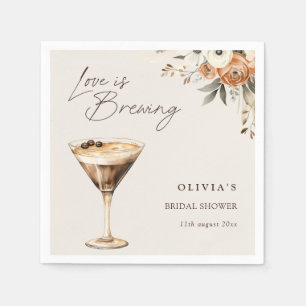 Guardanapo De Papel Amor é Criar Chá de panela Espresso Martini