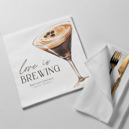 Guardanapo De Papel Amor é Criar Chá de panela Espresso Martini