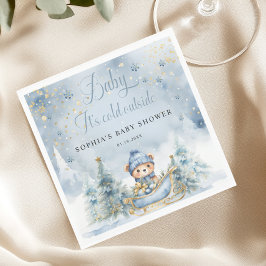 Guardanapo De Papel Amor É Frio Fora do Papel do Urso da Madeira