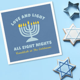 Guardanapo De Papel "Amor e Luz" Judeu Oito Noites em Hanukkah