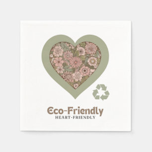 Guardanapo De Papel Amor ecológico e cardíaco