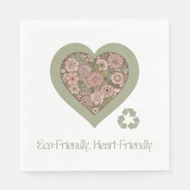 Guardanapo De Papel Amor ecológico e cardíaco
