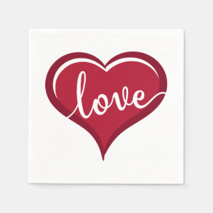 Guardanapo De Papel amor em namorados do coração