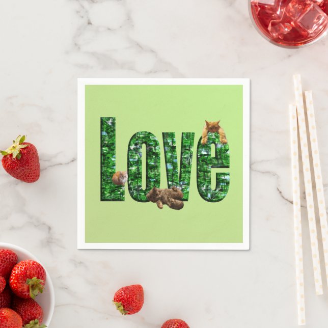 Guardanapo De Papel Amor em Qualquer Renda: Gatinhos Brincando no Amor (Insitu)
