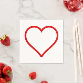 Guardanapo De Papel Amor - Heart Napkins
