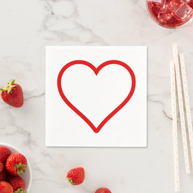 Guardanapo De Papel Amor - Heart Napkins (Insitu)