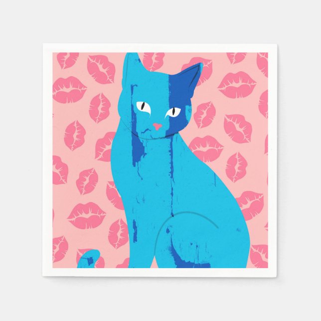 Guardanapo De Papel Amor Meow-ment (Frente)