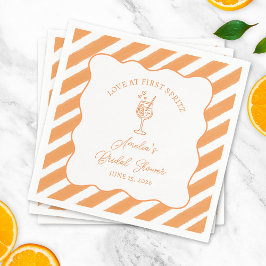 Guardanapo De Papel Amor no Primeiro Spritz Chá de panela italiano Ape