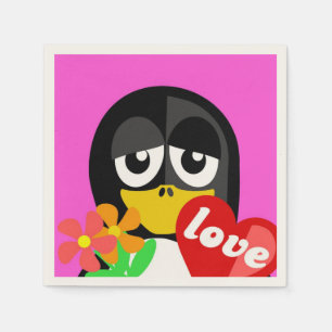 GUARDANAPO DE PAPEL AMOR PENGUIN