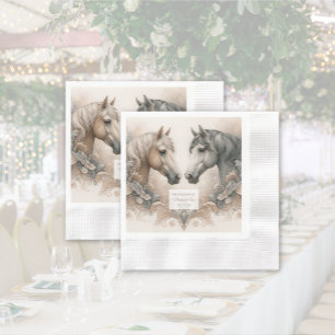 Guardanapo De Papel Amor por Cavalos Papel de Casamento Napkin