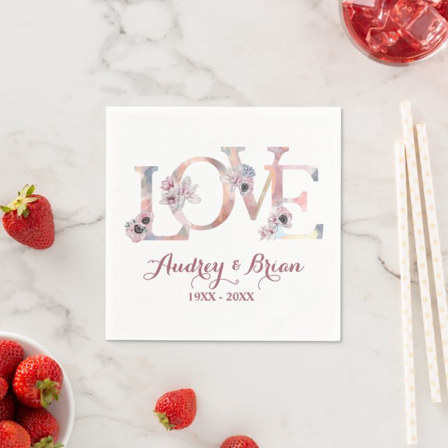 Guardanapo De Papel Amor Recepção de Casamento (Insitu)