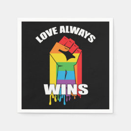 Guardanapo De Papel Amor sempre ganha Gay LGBT