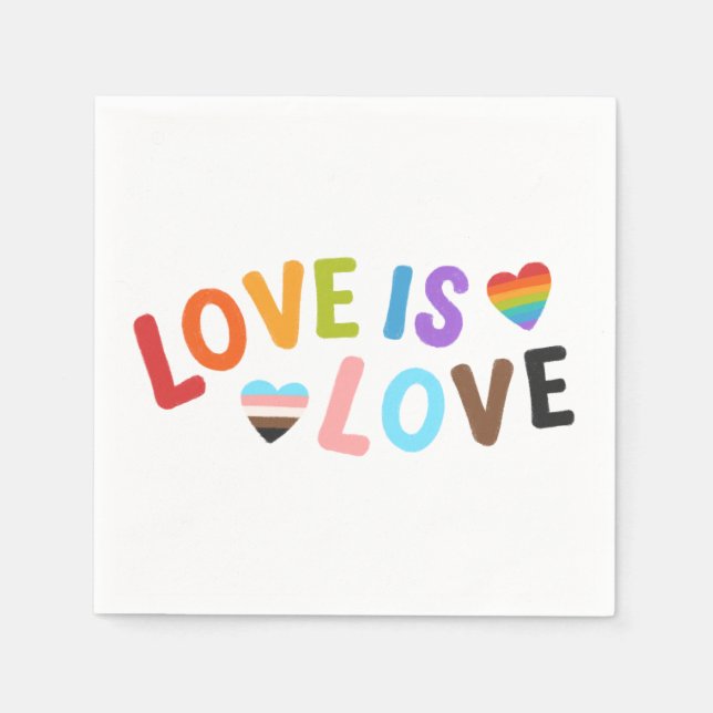 Guardanapo De Papel Amor Simples É Orgulho De Amor (Frente)