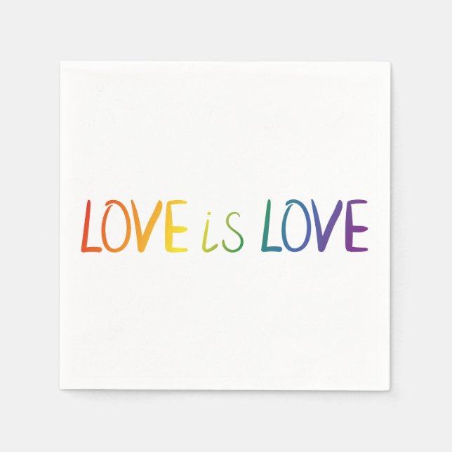 Guardanapo De Papel Amor Simples É Orgulho De Amor (Frente)