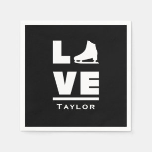 Guardanapo De Papel Amor Síncrono E Patinação De Figura Ao Vivo