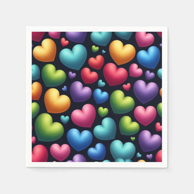 Guardanapo De Papel Amor Vibrante (Frente)