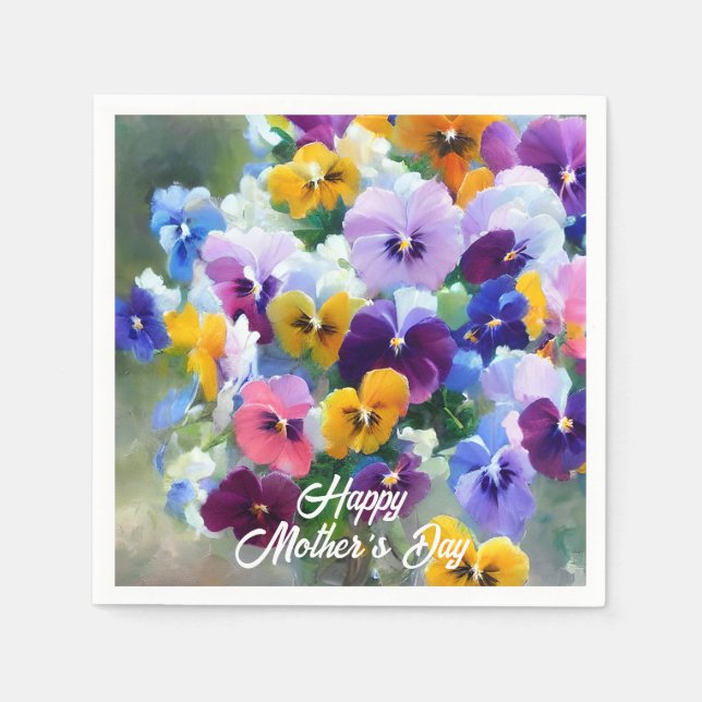Guardanapo De Papel Amores-perfeitos Feliz Dia das Mães (Frente)