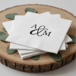 Guardanapo De Papel Ampersand Monograma Wedding