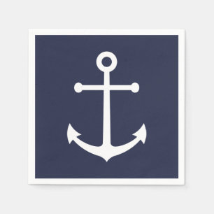 Guardanapo De Papel Âncora Azul Marinho Náutico
