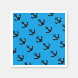 Guardanapo De Papel Âncora de boi preto