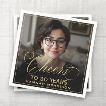 Anima-se a 30 anos Foto de aniversário Dourada Pre