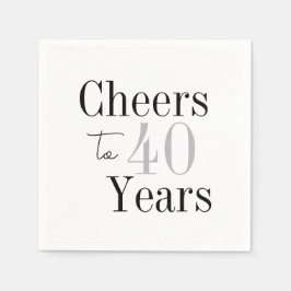 Guardanapo De Papel Anima-se a 40 anos de festa de prata mínima