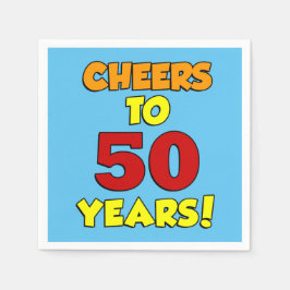 Guardanapo De Papel Anima-Se A 50 Anos De Festa Colorida