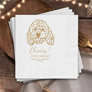 Guardanapo De Papel Animais Cheers Desenho Personalizado à Mão Casamen