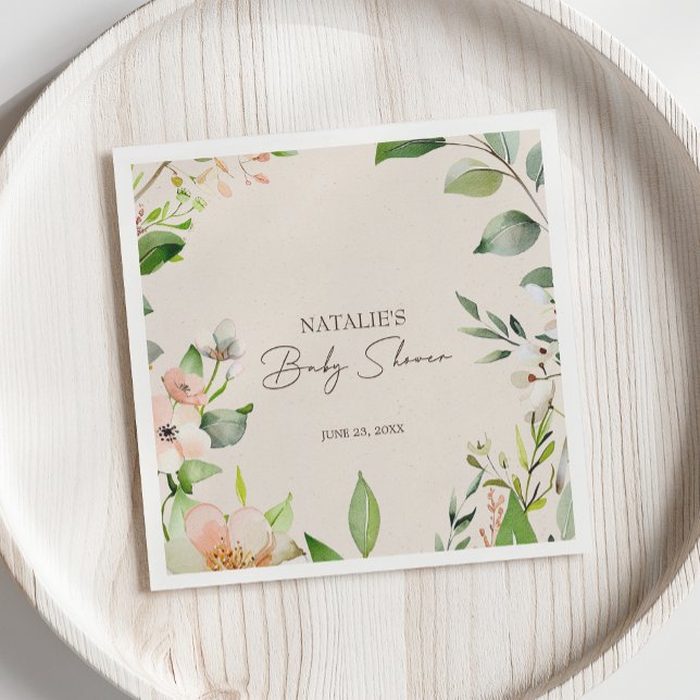 Guardanapo De Papel Animais da Floresta Boho Chá de fraldas (Criador carregado)