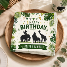 Animais da Selva Safari Aniversário