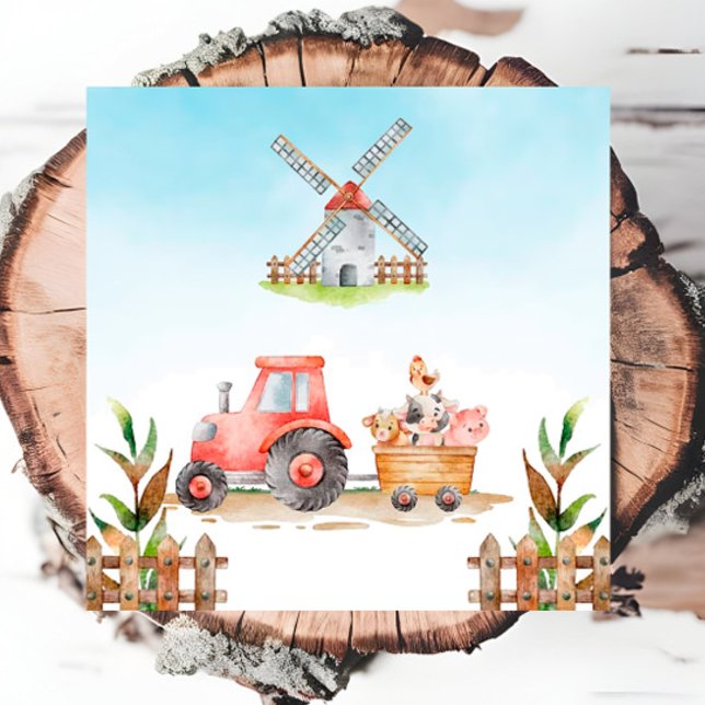 Guardanapo De Papel Animais de exploração Sexo Neutra Festa de anivers (Criador carregado)