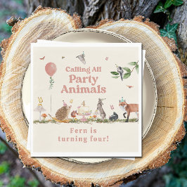 Guardanapo De Papel Animais do Partido Woodland Festa de aniversário R