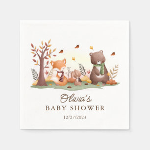 Guardanapo De Papel Animais florestais adoráveis