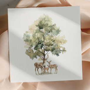Guardanapo De Papel Animais Florestais   Chá de fraldas da família Dee
