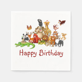 Guardanapo De Papel Animais fofos