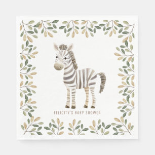 Guardanapo De Papel Animais Selvagens Safari Chá de fraldas Neutro