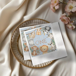 Guardanapo De Papel Animais Selvagens Tropicais de Pastel, Uma Selva S