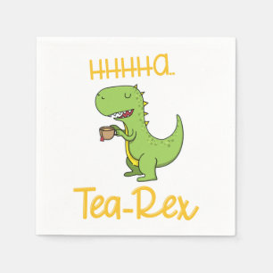 Guardanapo De Papel Animal pré-histórico de Rex do chá do tiranossa