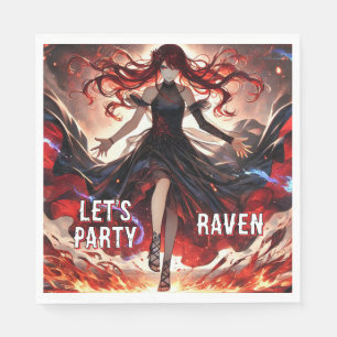 Guardanapo De Papel Anime as chamas, encare a tempestade personalizada
