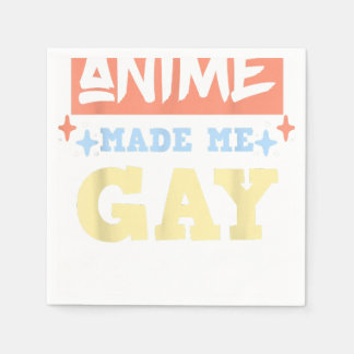 Guardanapo De Papel Anime Me Fez Gay Engraçado Anime Meme LBTQ Orgulho