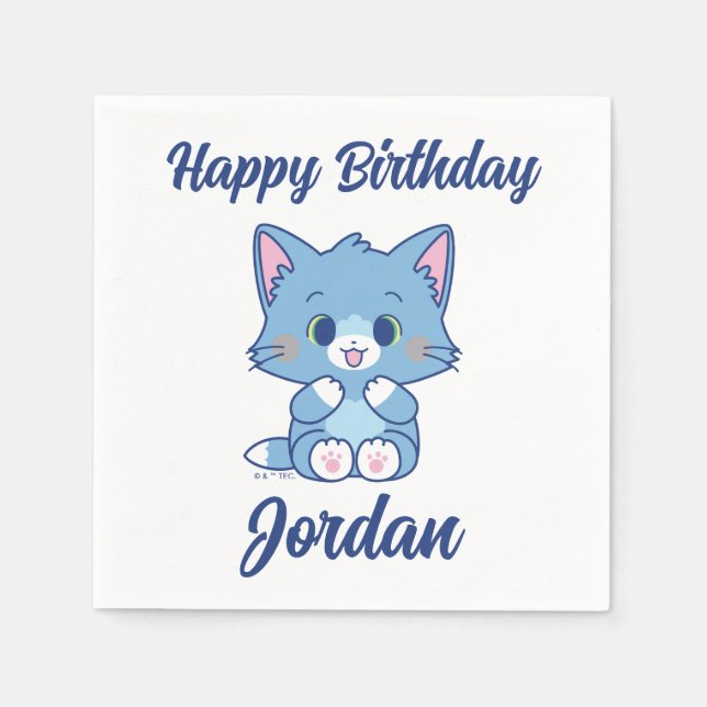 Guardanapo De Papel Anime Tom e Jerry - Tom (Frente)