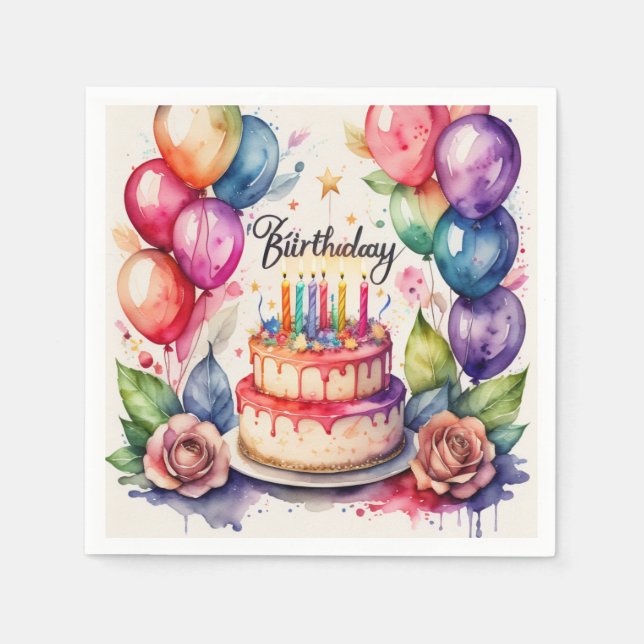 Guardanapo De Papel Aniversário (Frente)