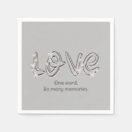 Guardanapo De Papel Aniversário Almond Blossom Texto de Amor