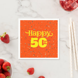 Guardanapo De Papel aniversário BONITO ORANGE
