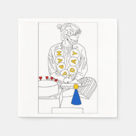 Guardanapo De Papel Aniversário com JK